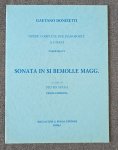 Gaetano Donizetti Sonata In Si Bem Magg (B Flat Maj) 4 Hands