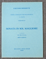 Gaetano Donizetti Sonata In G Major For Piano 4 Hands