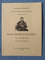 Gaetano Donizetti Gran Valzer In La Magg A Maj Boccacci & Spada Gaetano Donizetti Gran Valzer In La Magg A Maj Boccacci & Spada