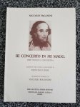 Niccolo Paganini III Concert In E Major Violin & Orchestra
