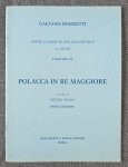 Gaetano Donizetti Polish In D Major Complete Piano Works