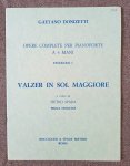 Gaetano Donizetti Waltz In G Major Sol Magg Piano 4 Hands