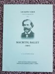 Giuseppe Verdi Macbeth, Ballet IV Edited by Pietro Spada