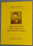 Ruggero Leoncavallo Valse Mignonne, Coquette & Melancolique