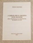 Franco Mannino 2 Cadences For Concert D Major