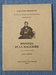 Gaetano Donizetti Sinfonia In La Magg Symphony A Major