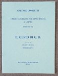 Gaetano Donizetti iL Genio (Genius) Di G.D. 4 Hands Pietro Spada