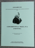 Leonardo Leo Concerto In A Major No 1 (Score) Ed Pietro Spada